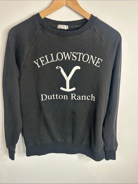 Dutton Ranch Black Graphic Crewneck Sweatshirt